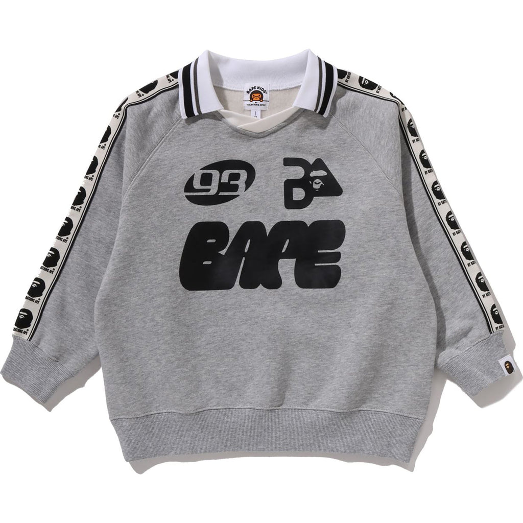 BAPE TAPE RELAXED FIT CREWNECK SWEATSHIRT KIDS