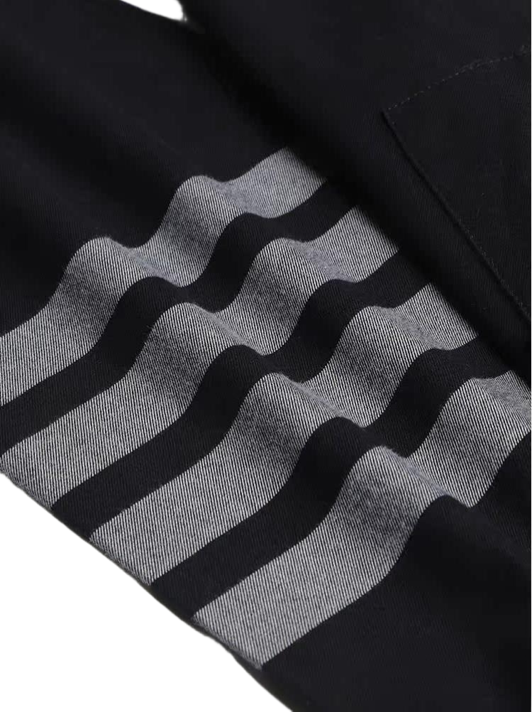 Men's  Zipper Pocket Shirt — Partial Button Front