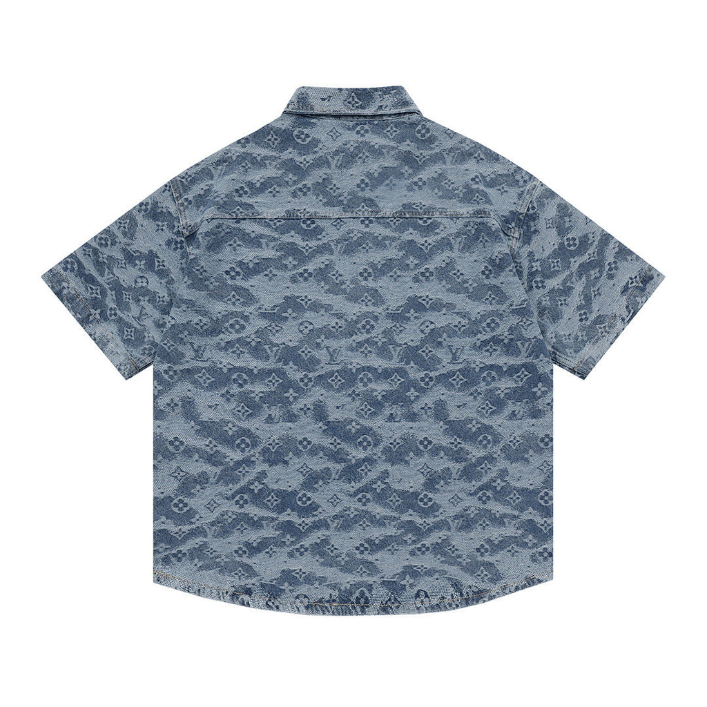 Jacquard Denim Shirt