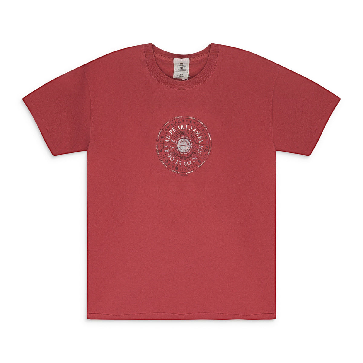RED PEARL JAM AMES BROTHERS NO CODE T-SHIRT