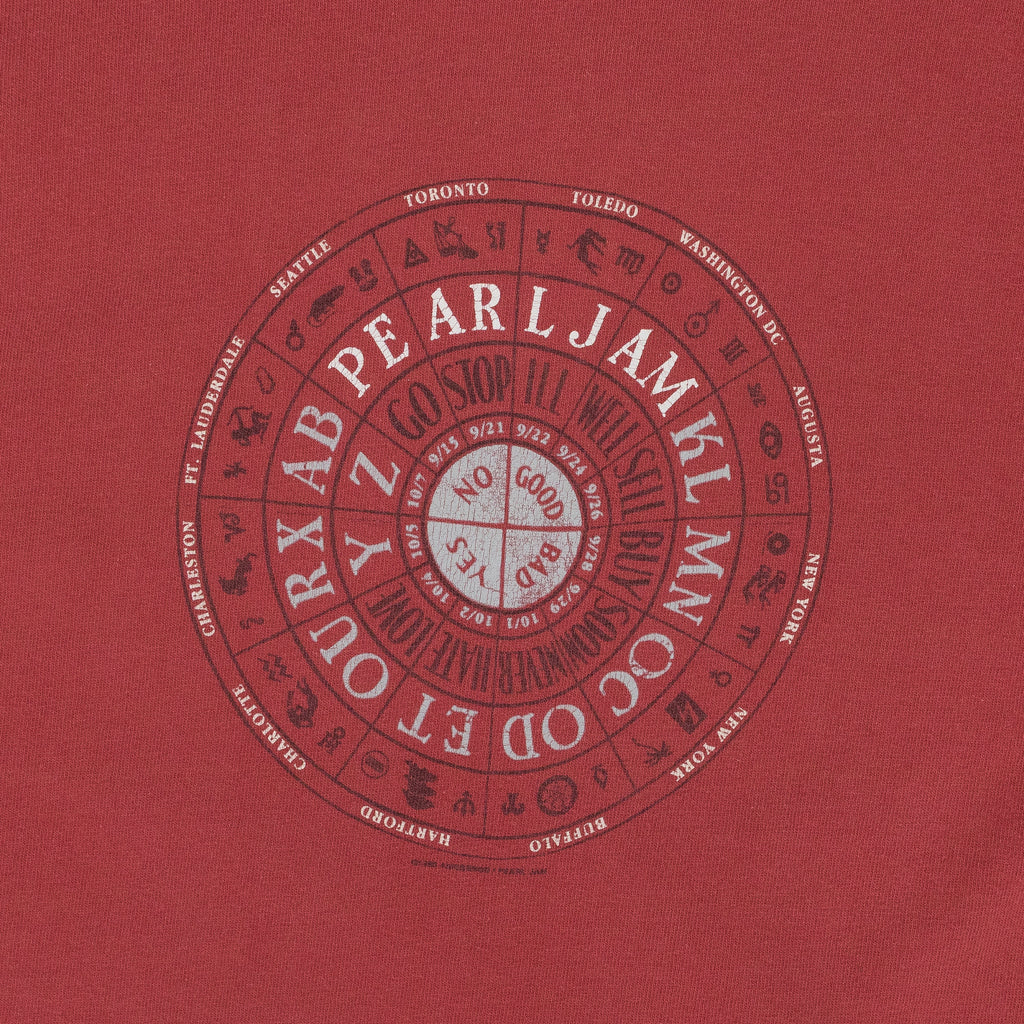 RED PEARL JAM AMES BROTHERS NO CODE T-SHIRT