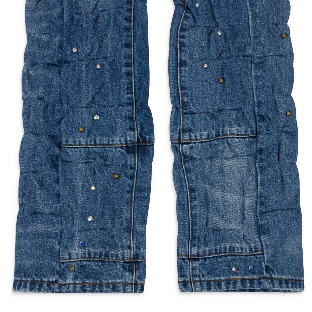 MULTI CINCHED STRAIGHT-FIT JEANS