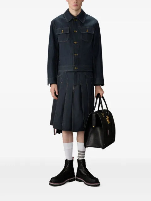 Thom Browne selvedge backstrap denim jacket