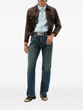 Versace leather blouson