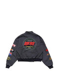 Bottega Desires logo-patch embroidered denim jacket