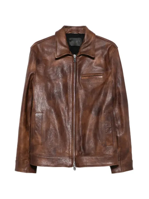 DONDUP distressed leather jacket