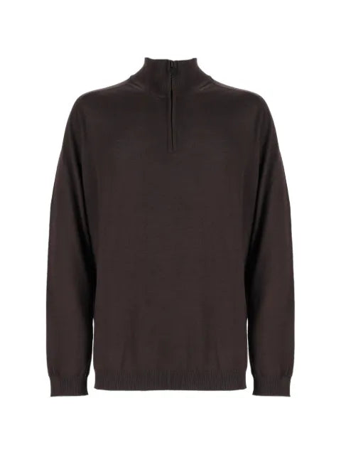 Premiata half-zip knitted sweater