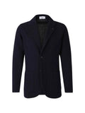 Lardini herringbone-knit virgin wool jacket