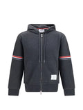 Thom Browne 4-bar piqué hoodie