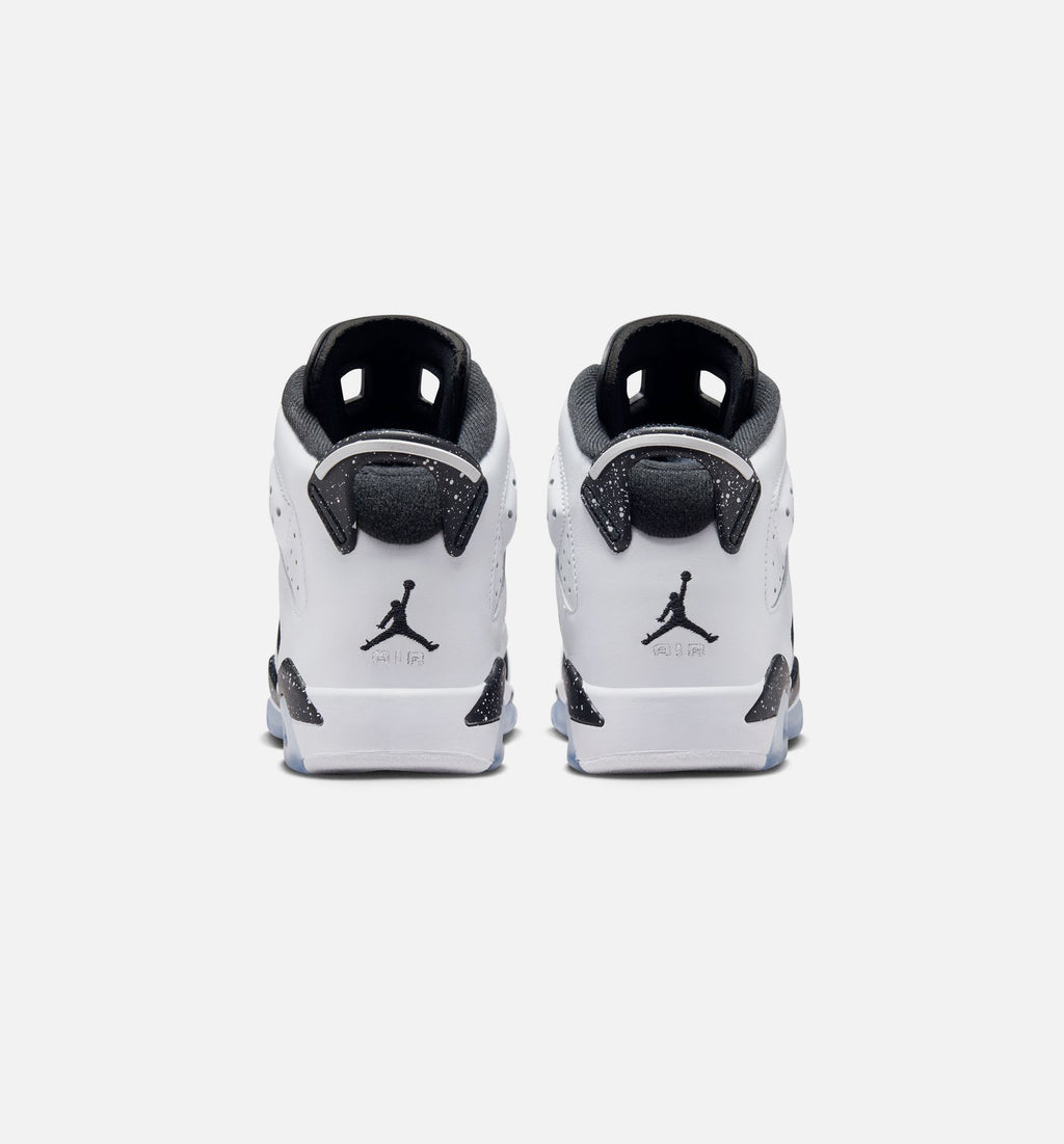Air Jordan 6 Retro Black and White Grade School – Black/White