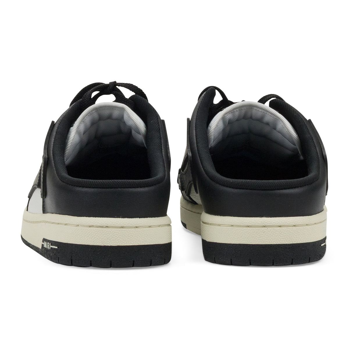 Black/White Skel Top Low Slip On