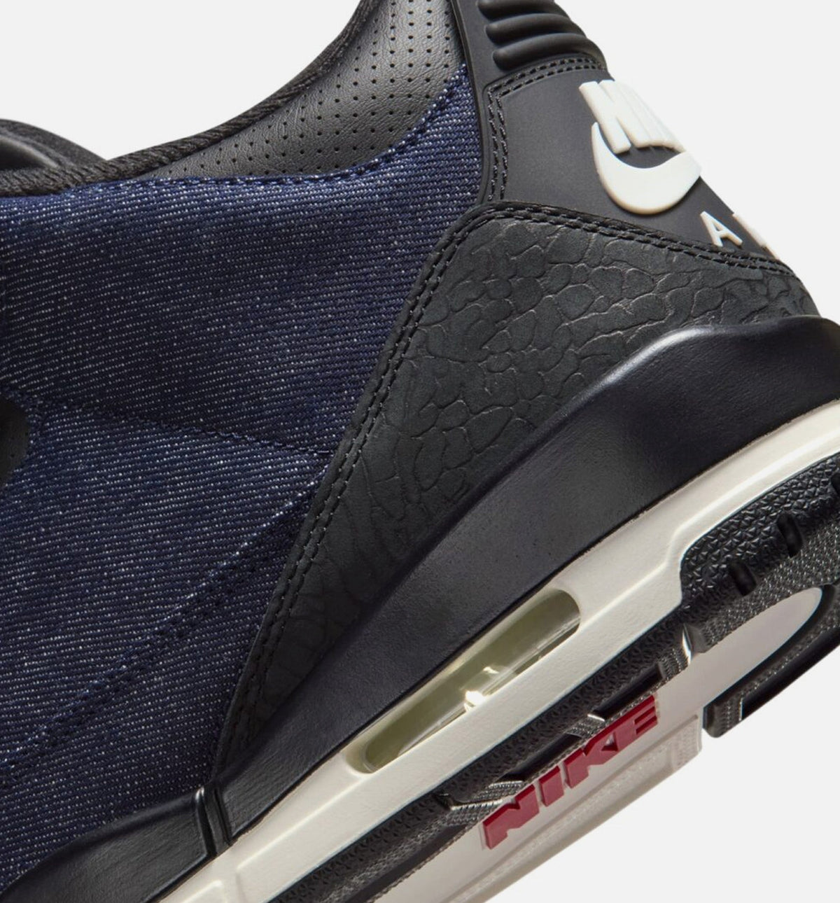 Air Jordan 3 x Levi's Indigo and Gym Red Men's Lifestyle Shoe