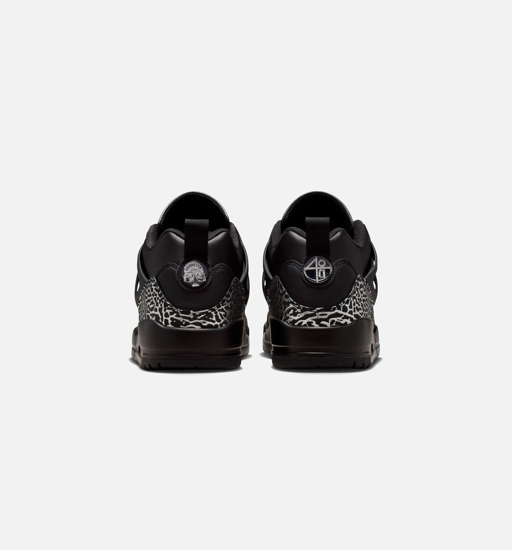 Jordan Spizike Low – Men's Basketball Shoe | Black/Metallic Silver