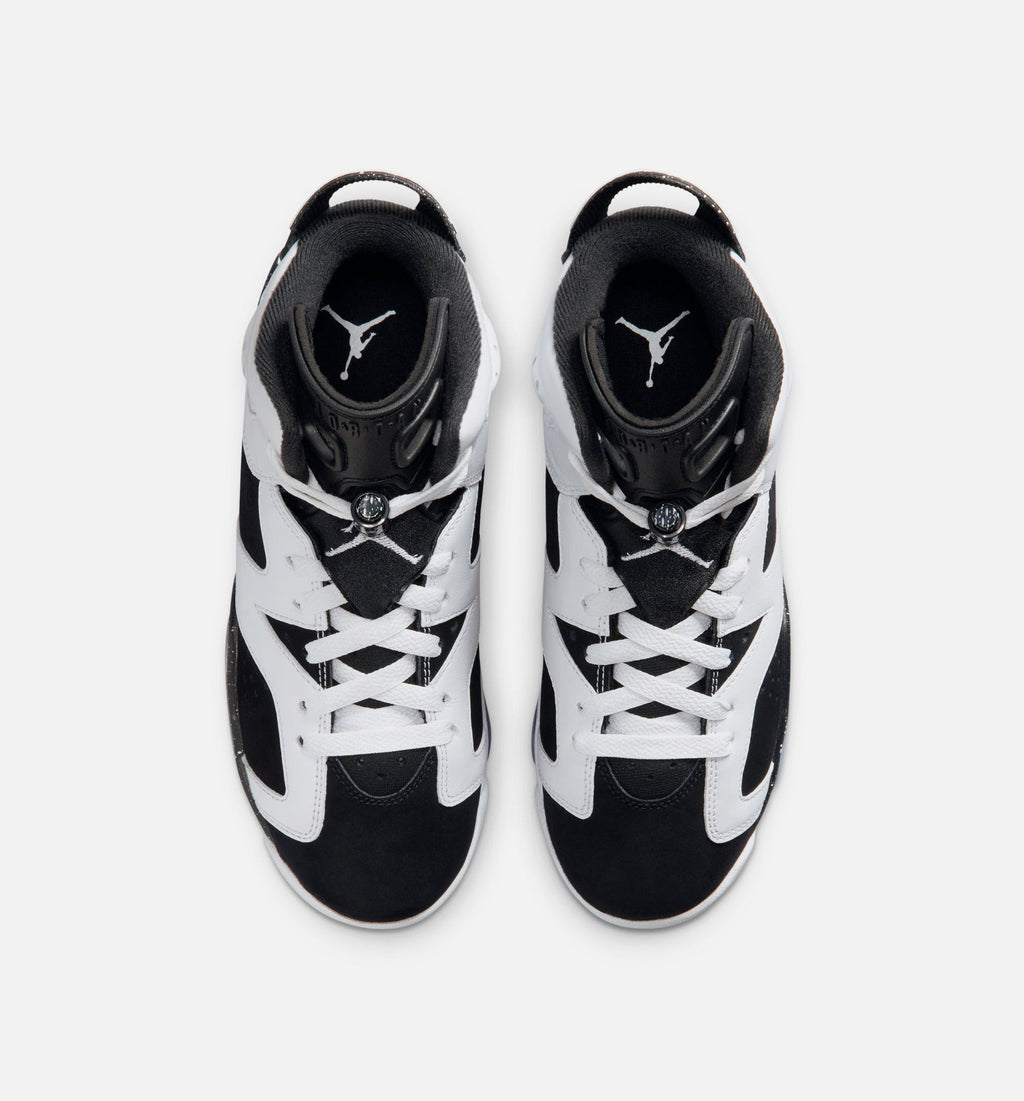 Air Jordan 6 Retro Black and White Grade School – Black/White