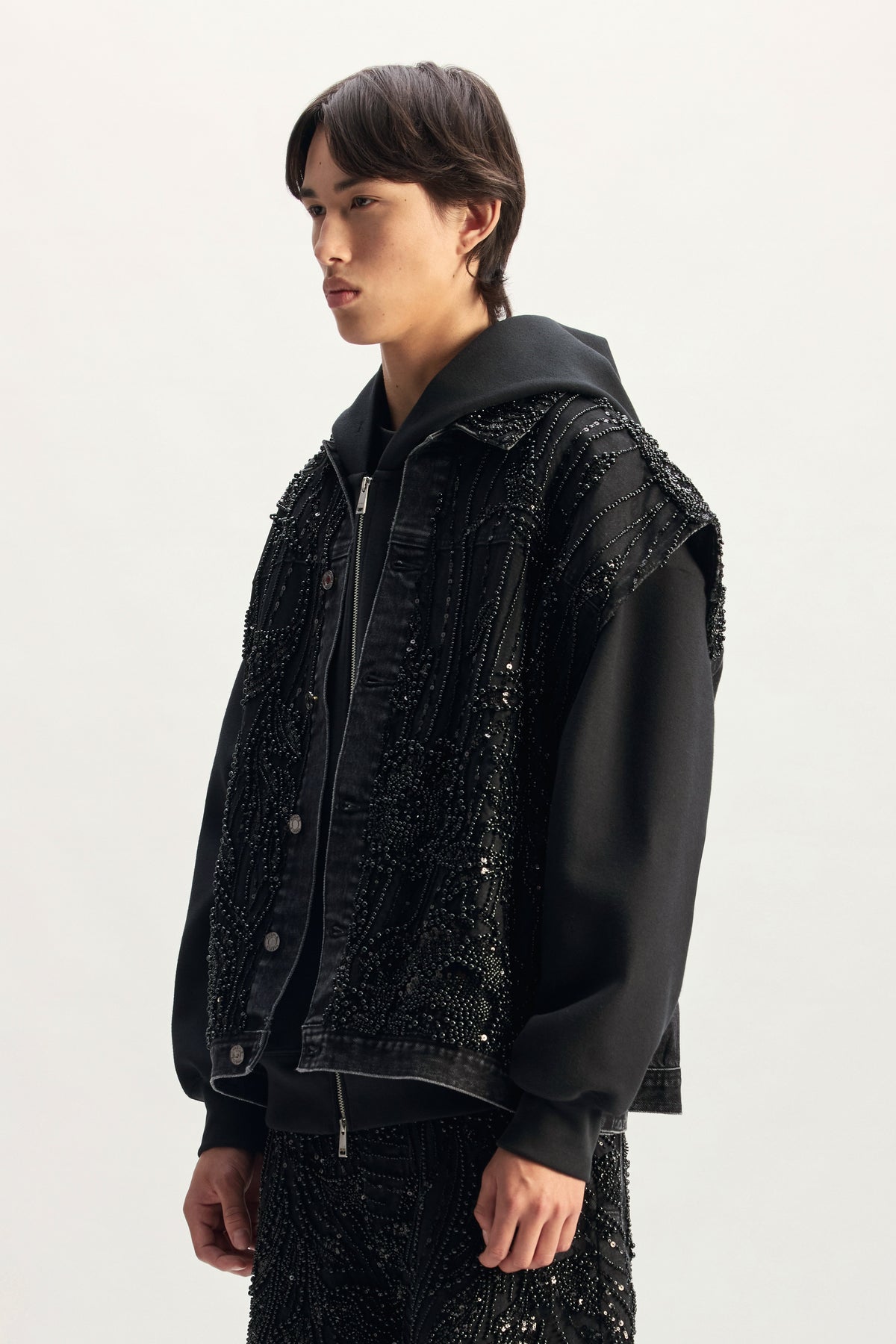 Mesh Embellished Vest