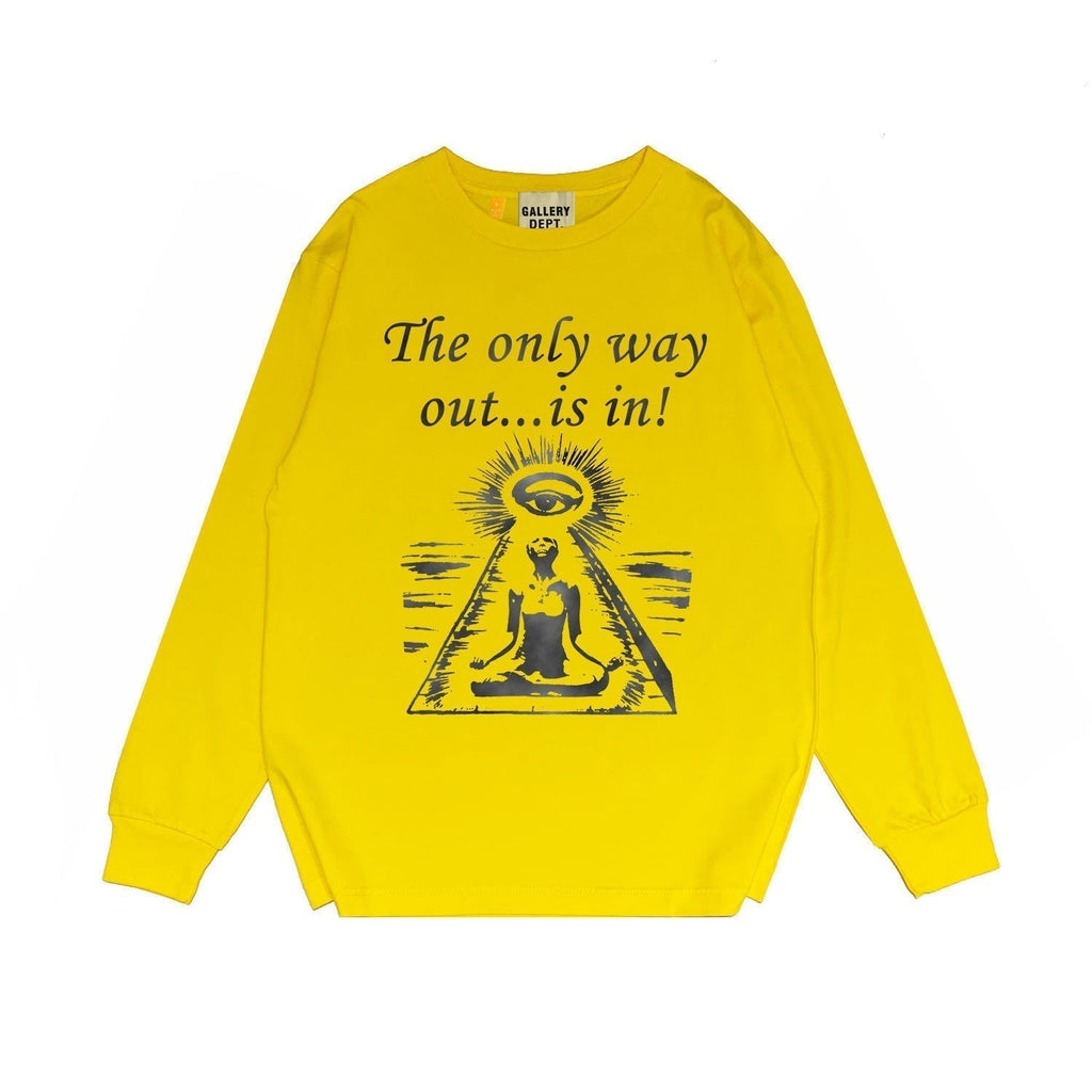 Gallery Dept Long Sleeved Shirt Fashion Brand Long Sleeve Long-Sleeved T-shirt Blouse