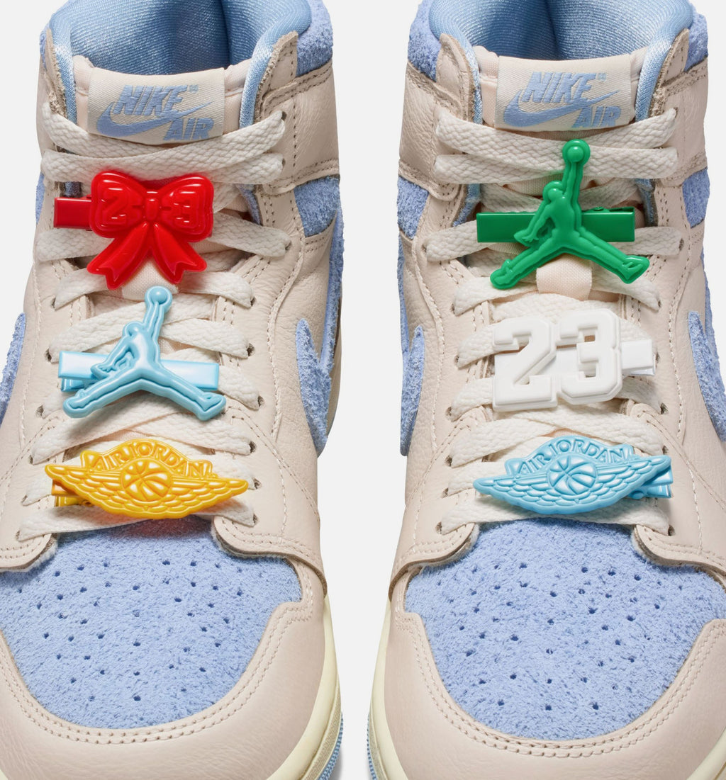 Air Jordan 1 Retro High OG Womens Lifestyle Shoe - Pale Ivory/Psychic Blue/Coconut Milk