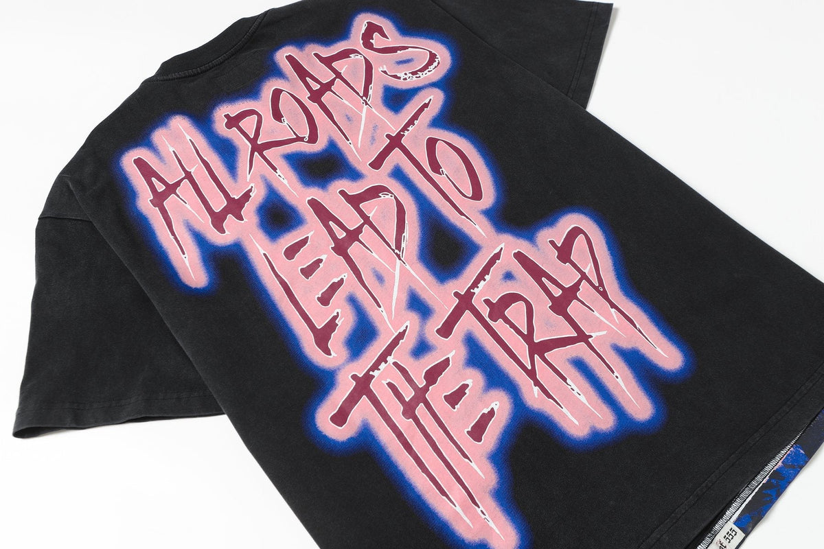 Godspeed Booby Trap Washed Black Graphic T-Shirt