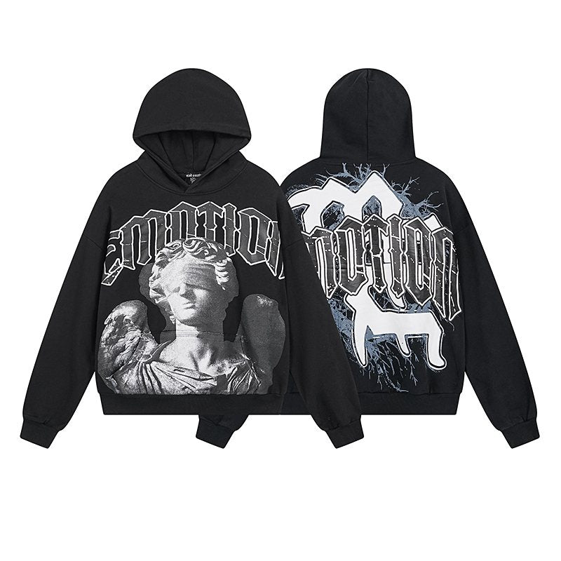 MIXED EMOTION Blind Angel Graphic Hoodie