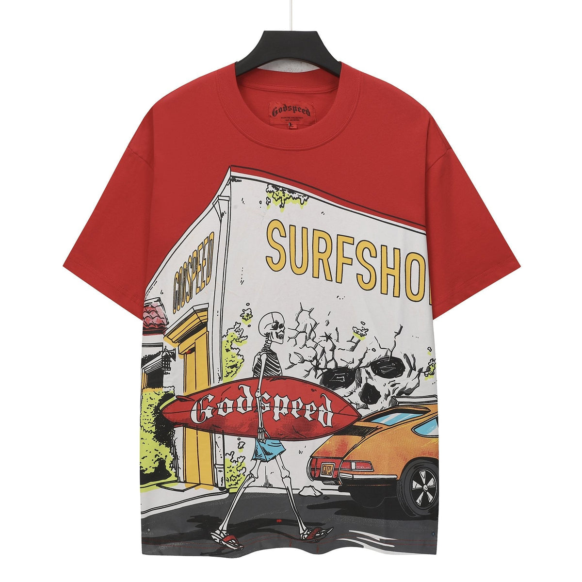 Godspeed Surfshop Street Scene Graphic T-Shirt