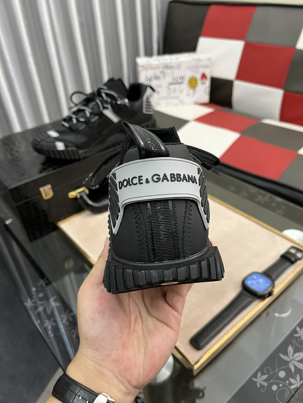Dolce & Gabbana Black Chunky Sneakers